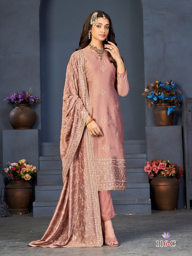 Om 116 Exclusive Designer Embroidery Suit COllection
